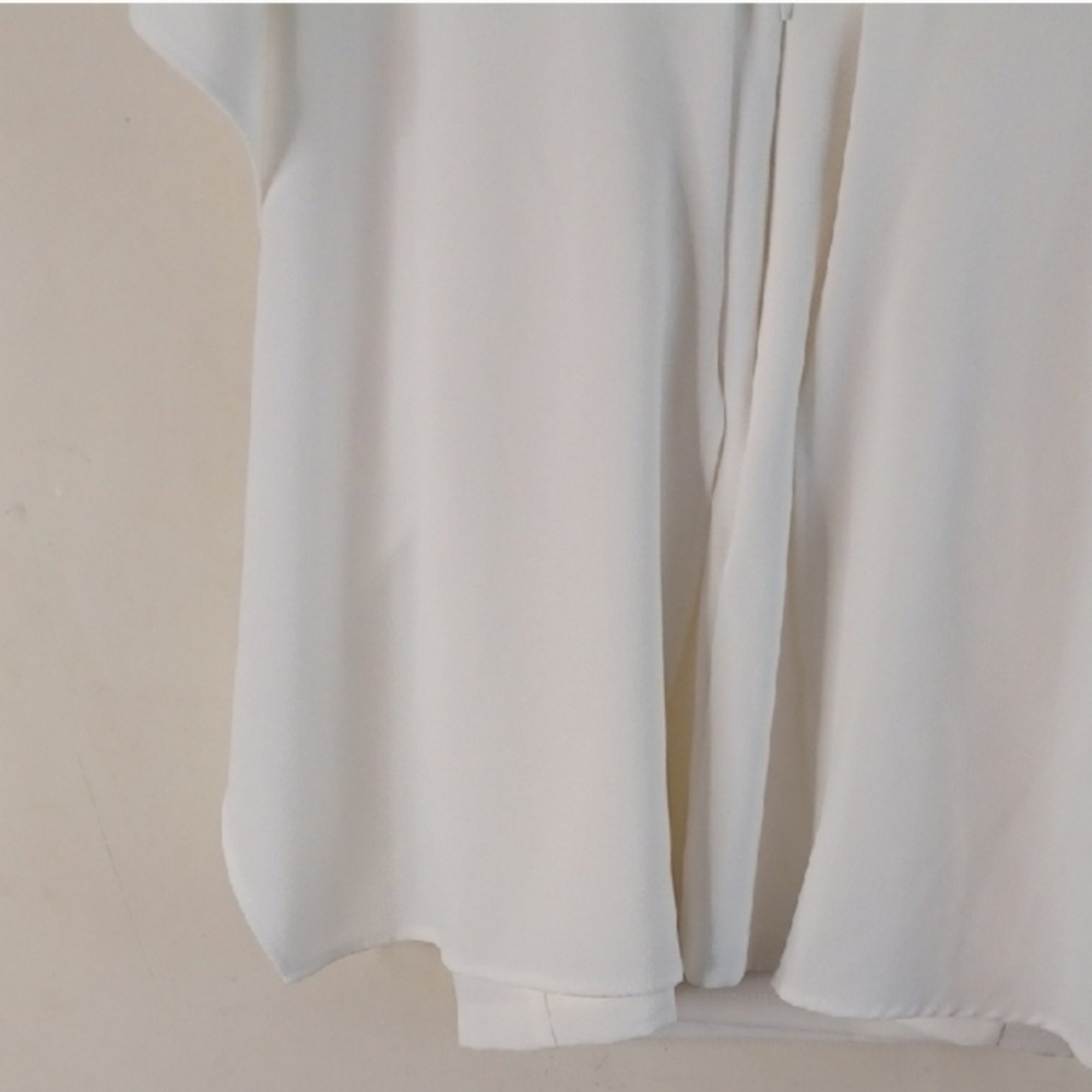 Lulu's White Cape Overlay Sheath Dress - Picture 5 of 14